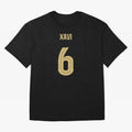 Xavi 6 Barcelona Oversized T-Shirt Celebrate the Road through FIFA World Cup 2026 Group Stage for Fans of Messi, Neymar and Mbappe and France, Bringing Global Supporter Spirit, Legendary Goals, National Colors and Tournament Celebration; Made for