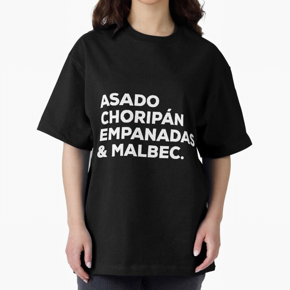 Argentine Cuisine Oversized T-Shirt Show Support during the FIFA World Cup 2026 USA Canada Mexico Journey through Haaland Highlights, Portugal, Spain and Germany Pride, Stadium Chants, National Pride, Trophy Dreams and Unforgettable Football