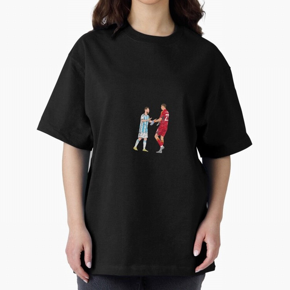 Lionel Messi and Emiliano Martinez Minimalist Classic T-Shirt Stand with FIFA World Cup 2026 Group Stage for Fans of CR7 and Messi and England and Germany, Bringing Game Day Rituals, Football Legends, Country Pride and the Road to the Final; Made