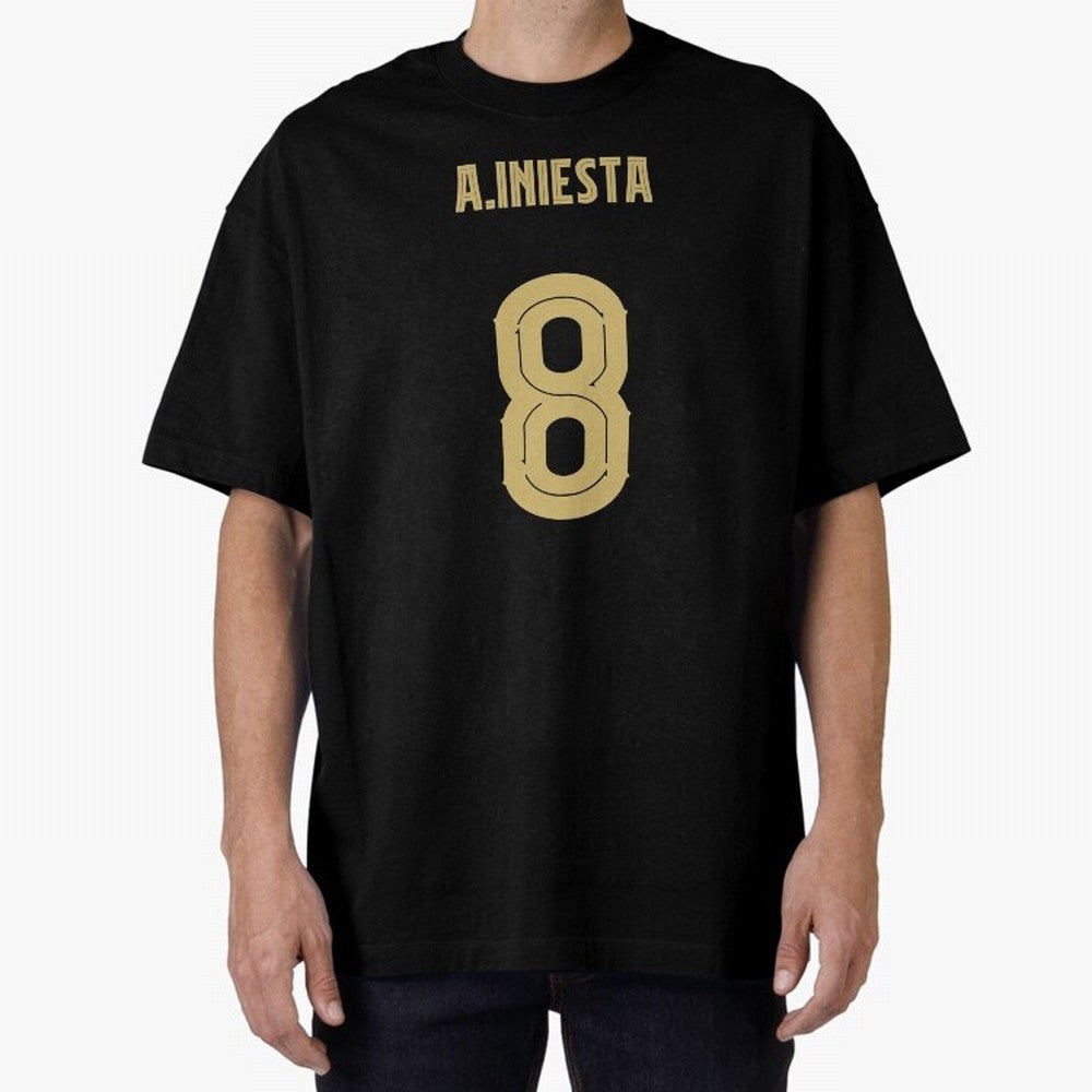 Iniesta Barcelona 8 Classic T-Shirt Celebrate the Road through Global Football Passion for FIFA World Cup 2026 Group Stage, Inspired by Messi and Cristiano Ronaldo, Brazil, Portugal and Argentina, Vintage Soccer Flavor, Modern Football Stars,