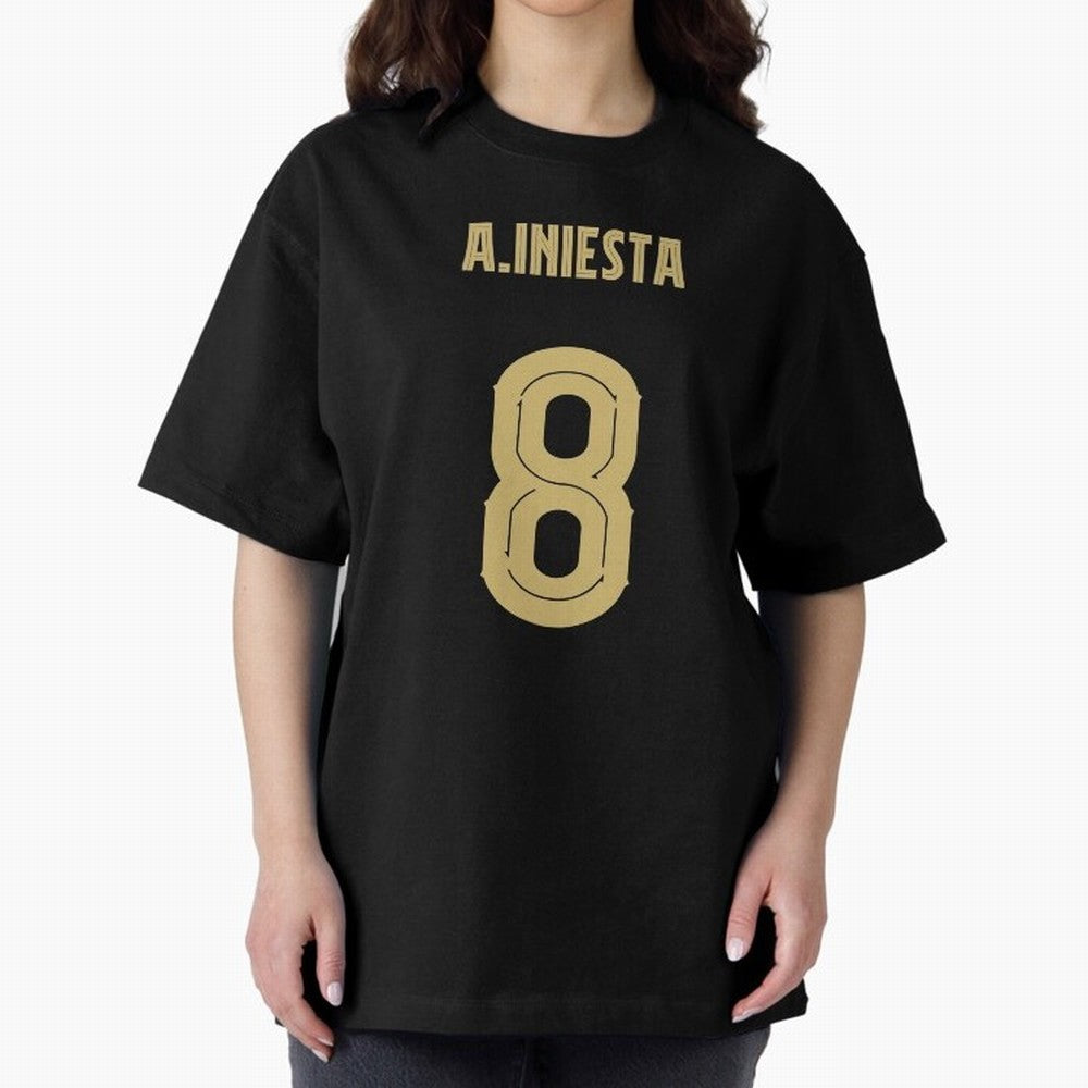 Iniesta Barcelona 8 Classic T-Shirt Celebrate the Road through Global Football Passion for FIFA World Cup 2026 Group Stage, Inspired by Messi and Cristiano Ronaldo, Brazil, Portugal and Argentina, Vintage Soccer Flavor, Modern Football Stars,