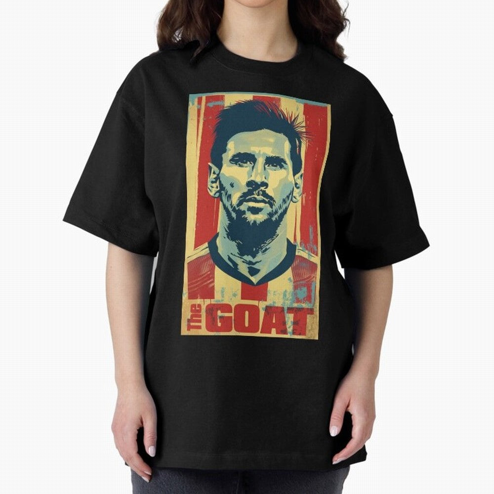 Messi The GOAT Graphic poster design Premium T-Shirt Discover FIFA World Cup 2026 USA Canada Mexico Connected to Haaland, England Energy, Champion Mindset, Group Stage Buzz, Knockout Tension and Passionate Fan Culture; Made for Collectors Who Enjoy