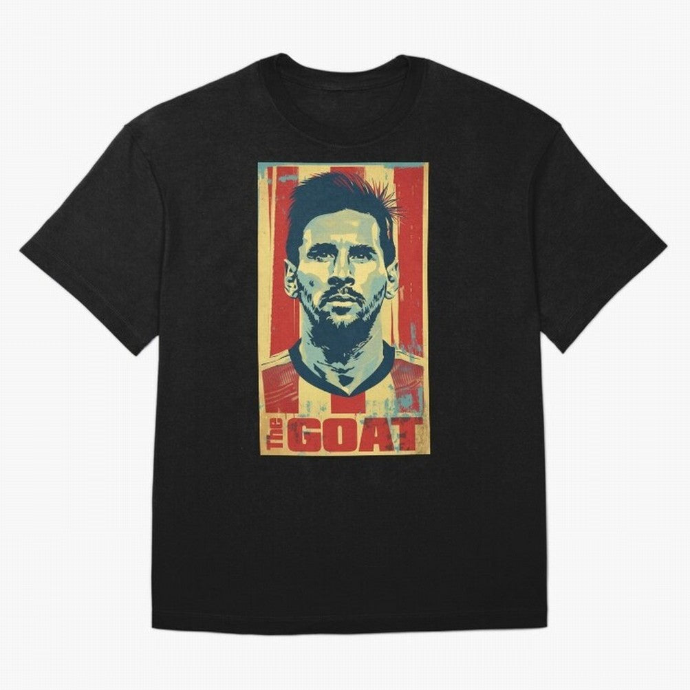 Messi The GOAT Graphic poster design Premium T-Shirt Discover FIFA World Cup 2026 USA Canada Mexico Connected to Haaland, England Energy, Champion Mindset, Group Stage Buzz, Knockout Tension and Passionate Fan Culture; Made for Collectors Who Enjoy