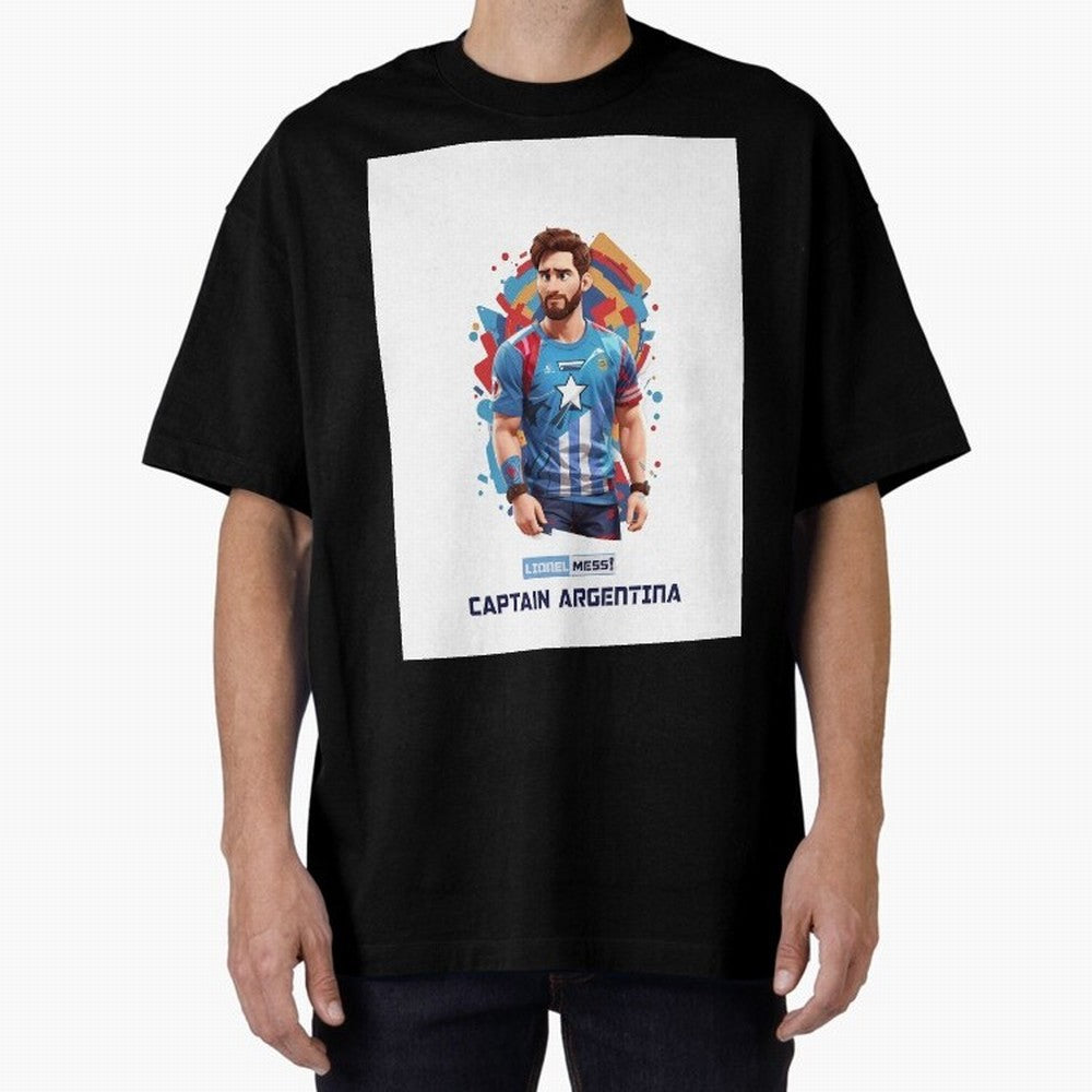 Lionel Messi Captain Argentina Graphic T-Shirt Treasure Match Day Hype around FIFA World Cup 2026 Group Stage, Messi, Brazil, Tournament Hype, Historic Matchups, Family Viewing Parties and Global Sports Pride; Made for Die Hard Supporters, Soccer
