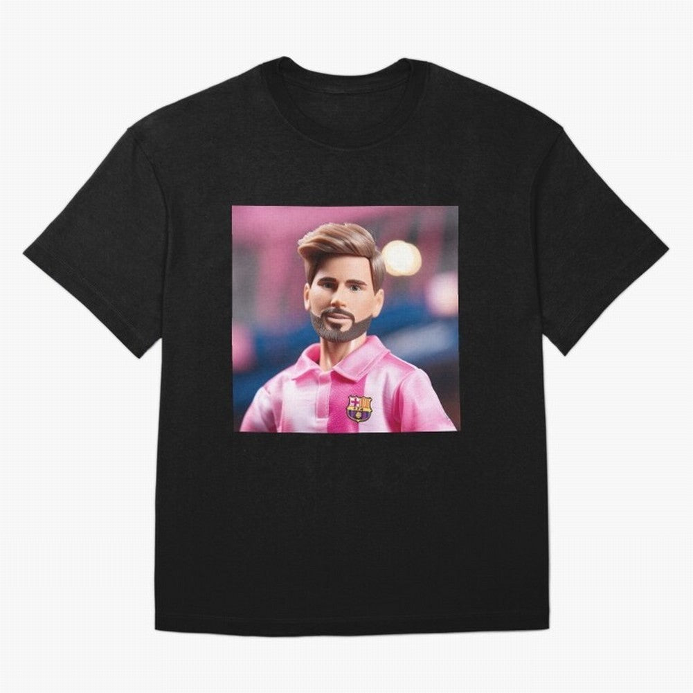 If Messi were a Barbie doll... Premium T-Shirt Show Passion for the Stars of FIFA World Cup 2026 Group Stage Spirit, Featuring Argentina, Cristiano Ronaldo, Haaland and CR7, Fan Favorite Moments, National Team Passion, Big Match Drama and Soccer