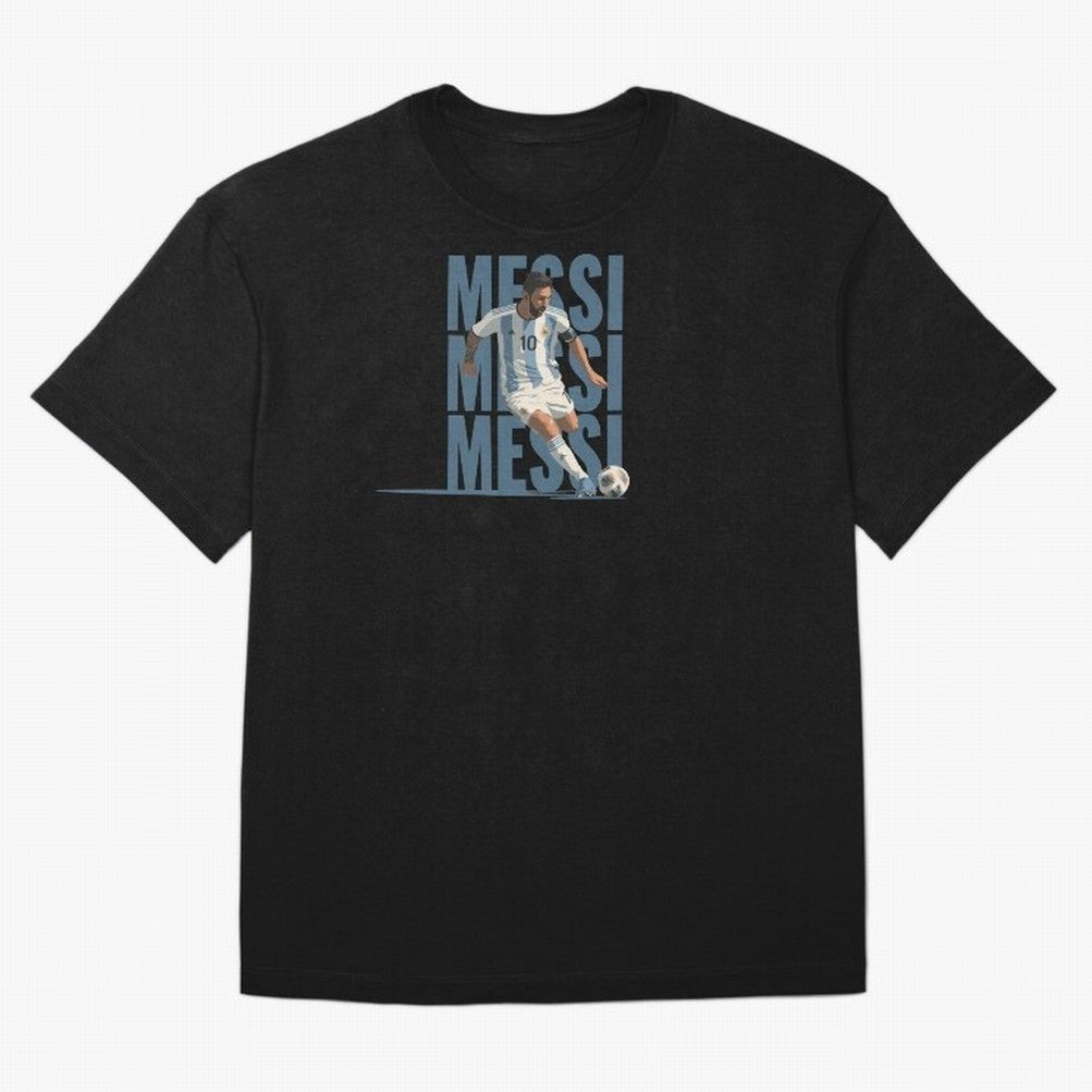 Messi in action Minimalist Graphic Premium T-Shirt Feel the Roar of the FIFA World Cup 2026 USA Canada Mexico Journey through Haaland Highlights, England Pride, Goal Celebration Energy, Supporter Heritage, Football Icons and Worldwide Tournament