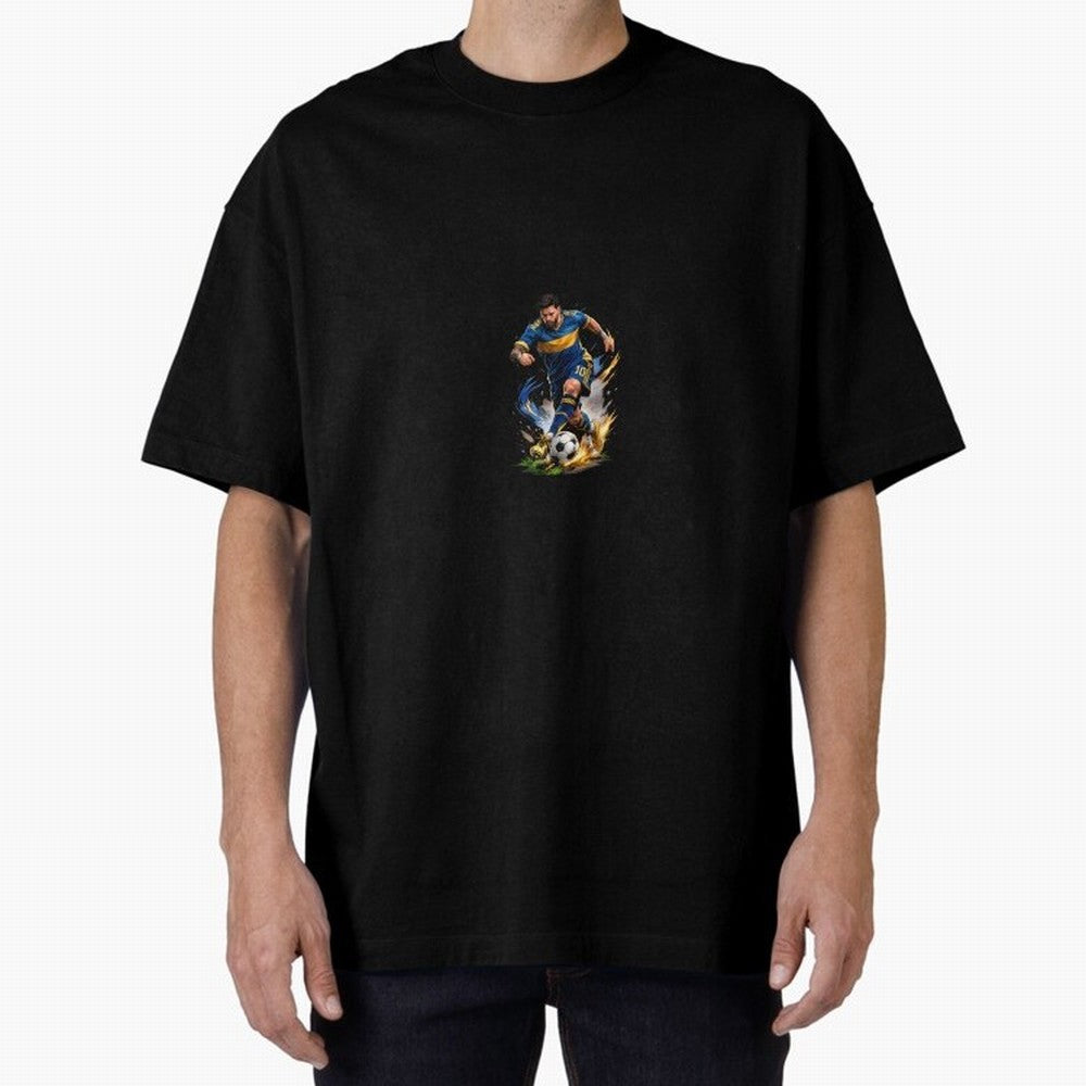 Messi Footballer Premium T-Shirt Remember the FIFA World Cup 2026 Journey through CR7 and Messi Highlights, France and Portugal Pride, Championship Spirit, Famous Goals, Roaring Crowds and International Football Unity; Perfect for Fans, Collectors,