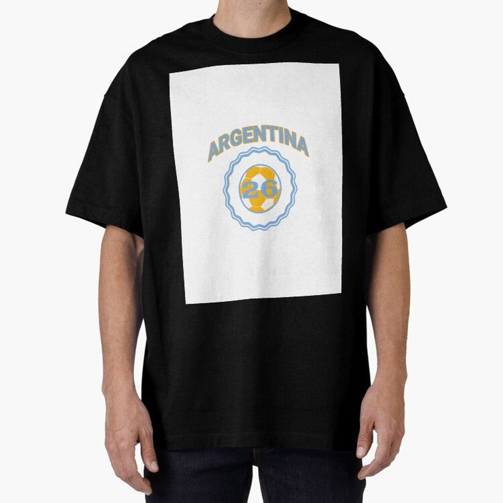Argentina 2026 world cup soccer badge Graphic T-Shirt Support the Legends of FIFA World Cup 2026 USA Canada Mexico Spirit, Inspired by Brazil, Portugal and Argentina, Messi, Neymar and Mbappe, Goal Celebration Energy, Supporter Heritage, Football