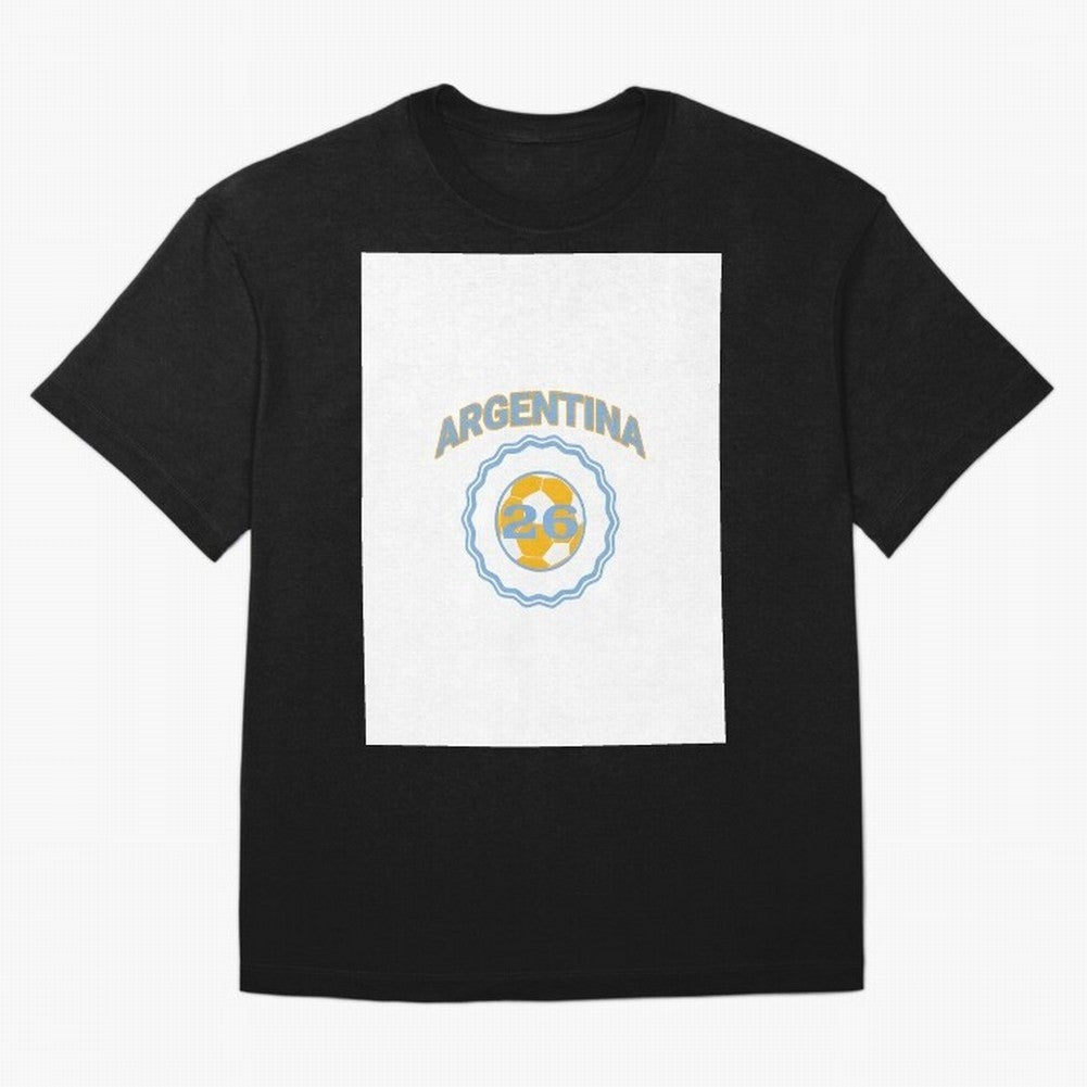 Argentina 2026 world cup soccer badge Graphic T-Shirt Support the Legends of FIFA World Cup 2026 USA Canada Mexico Spirit, Inspired by Brazil, Portugal and Argentina, Messi, Neymar and Mbappe, Goal Celebration Energy, Supporter Heritage, Football