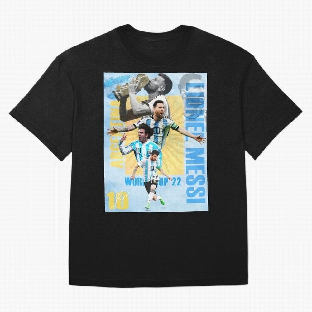 Lionel Messi Argentina World Cup Victory Poster - 2022 Soccer Champion Wall Art Premium T-Shirt Celebrate Football Heritage in FIFA World Cup 2026 USA Canada Mexico Highlighting Neymar, Spain Energy, Classic Soccer Heritage, Championship Pressure,