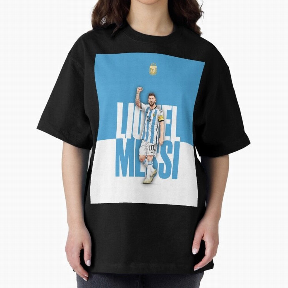 Lionel Messi - Iconic Soccer Legend Graphic T-Shirt Stand Proud for Match Day Hype around FIFA World Cup 2026 Group Stage, Messi and Cristiano Ronaldo, Argentina, France and Brazil, Football Festival Excitement, Trophy Ambitions, Country Rivalries