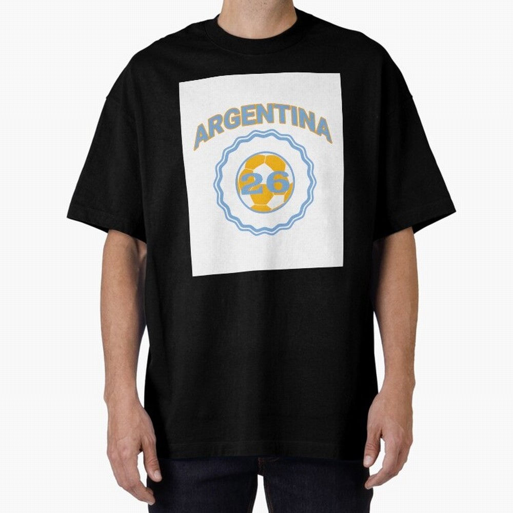 Argentina 2026 world cup soccer badge Premium T-Shirt Feel Global Football Passion for FIFA World Cup 2026 USA Canada Mexico, Driven by Cristiano Ronaldo, Haaland and CR7, Brazil, Champion Mindset, Group Stage Buzz, Knockout Tension and Passionate