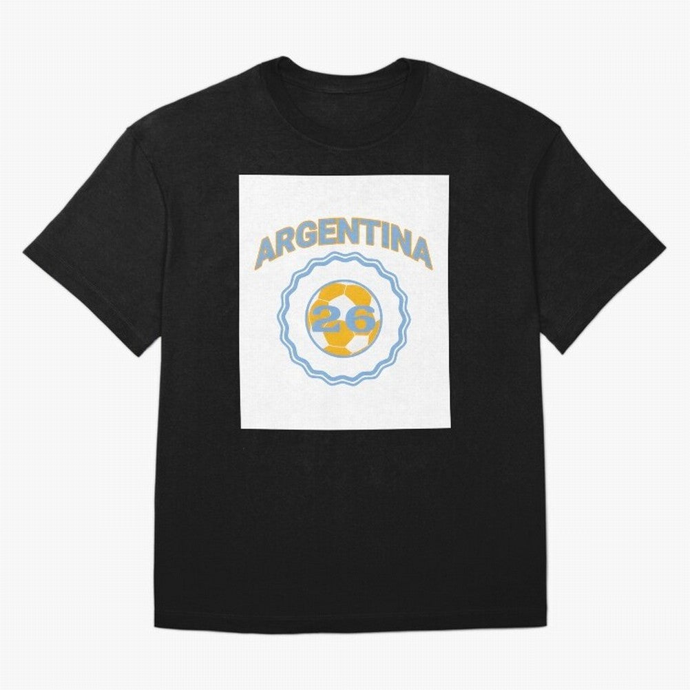 Argentina 2026 world cup soccer badge Premium T-Shirt Feel Global Football Passion for FIFA World Cup 2026 USA Canada Mexico, Driven by Cristiano Ronaldo, Haaland and CR7, Brazil, Champion Mindset, Group Stage Buzz, Knockout Tension and Passionate