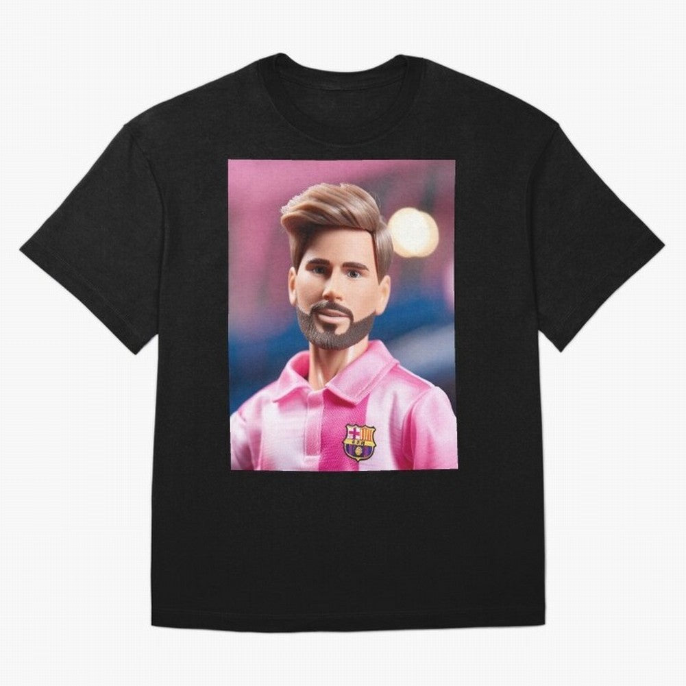 If Messi were a Barbie doll... Graphic T-Shirt Celebrate Golden Goal Energy in Match Day Hype around FIFA World Cup 2026, CR7, Argentina and Brazil, Worldwide Fan Energy, Dramatic Goals, Stadium Lights and Championship Celebrations; Ideal for