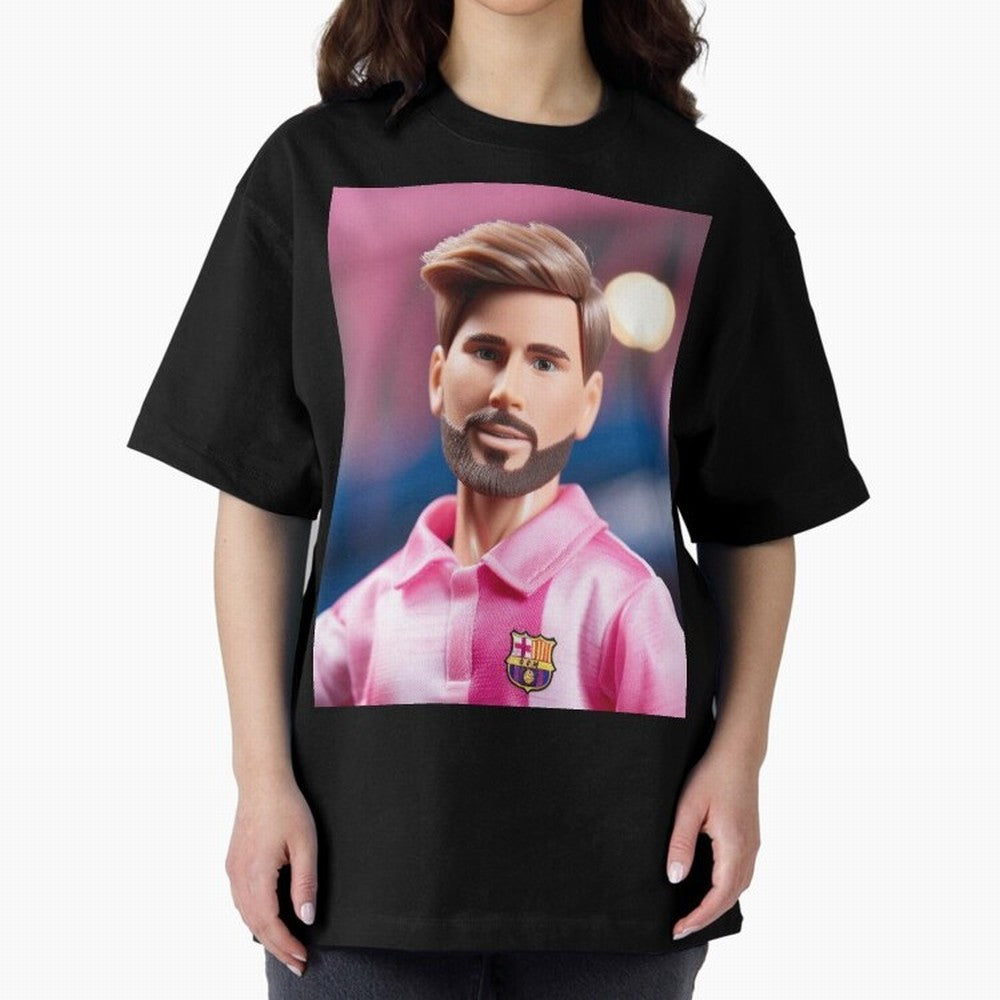 If Messi were a Barbie doll... Graphic T-Shirt Celebrate Golden Goal Energy in Match Day Hype around FIFA World Cup 2026, CR7, Argentina and Brazil, Worldwide Fan Energy, Dramatic Goals, Stadium Lights and Championship Celebrations; Ideal for