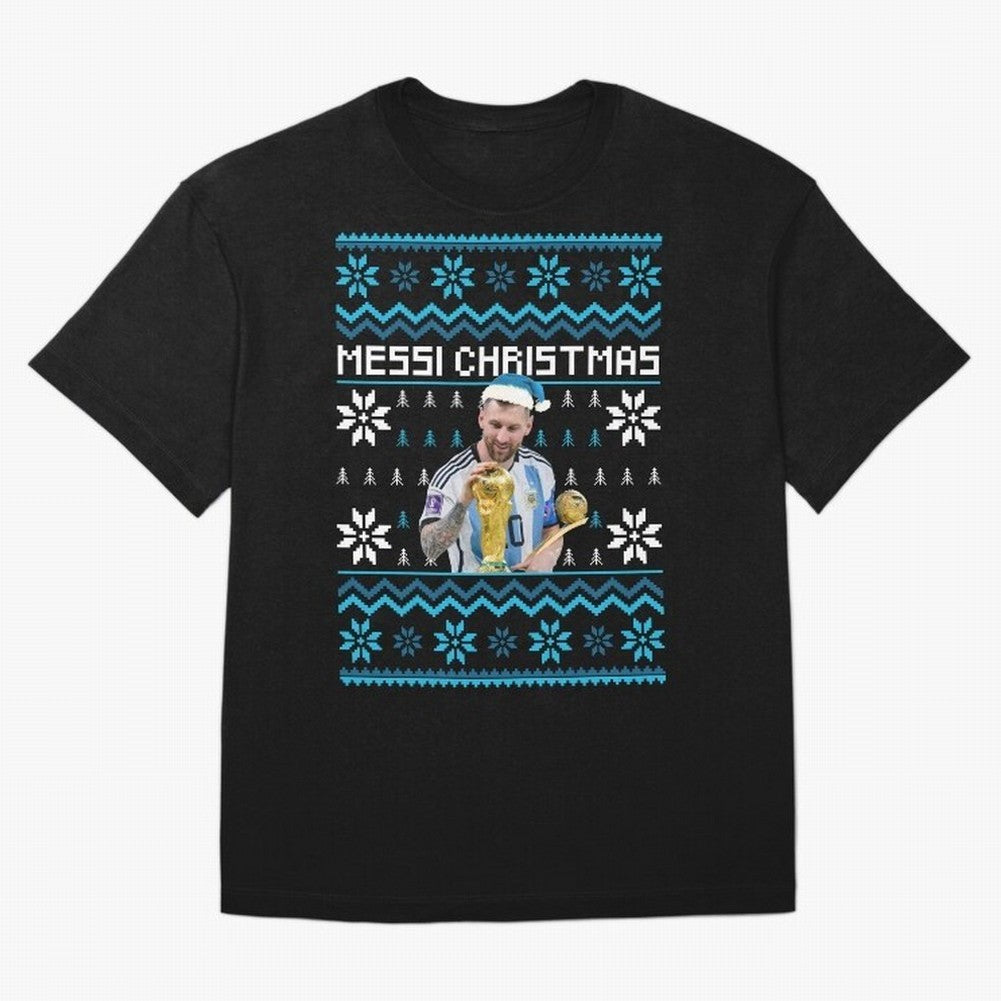 Leo Messi Christmas Ugly Sweater Design Classic T-Shirt Honor the Beautiful Game during Match Day Hype around FIFA World Cup 2026 Group Stage, Messi and Cristiano Ronaldo, France and Portugal, Champion Mindset, Group Stage Buzz, Knockout Tension