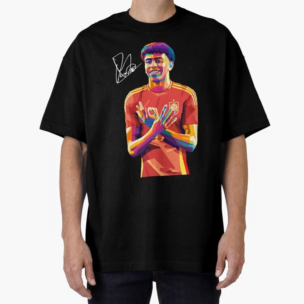 Lamine Yamal Wpap Pop Art Classic T-Shirt Capture Stadium Memories from the FIFA World Cup 2026 Journey through Messi and Cristiano Ronaldo Highlights, France Pride, Match Day Excitement, Supporter Culture, Golden Goals and Global Football Passion;