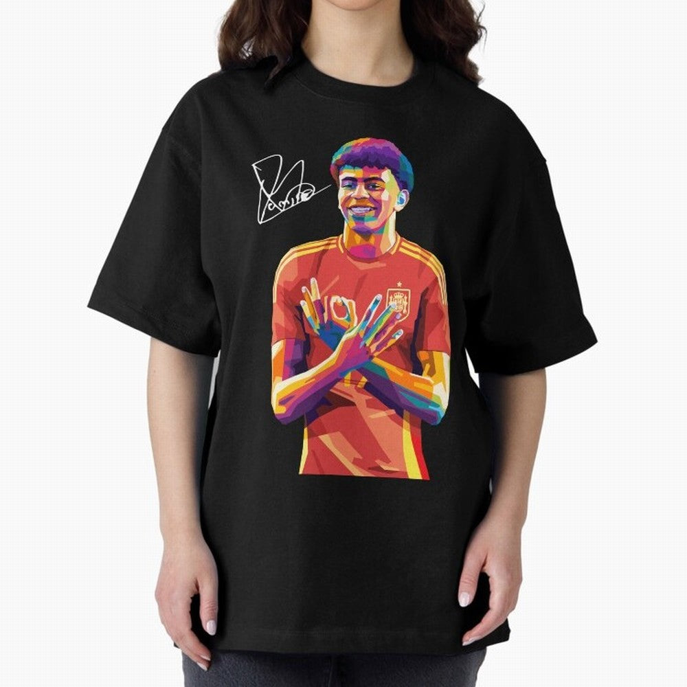 Lamine Yamal Wpap Pop Art Classic T-Shirt Capture Stadium Memories from the FIFA World Cup 2026 Journey through Messi and Cristiano Ronaldo Highlights, France Pride, Match Day Excitement, Supporter Culture, Golden Goals and Global Football Passion;
