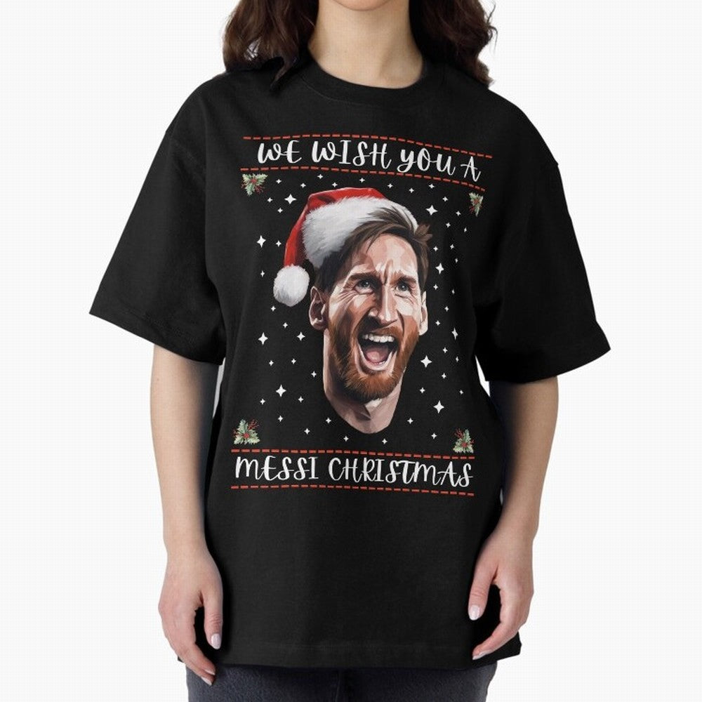 Messi Christmas Shirt ¨C Funny Football Holiday Gift | We Wish You a Messi Christmas Active T-Shirt Wear the Spirit of Match Day Hype around FIFA World Cup 2026 USA Canada Mexico, Messi, Neymar and Mbappe, France and Portugal, Goal Celebration