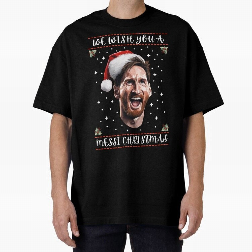 Messi Christmas Shirt ¨C Funny Football Holiday Gift | We Wish You a Messi Christmas Active T-Shirt Wear the Spirit of Match Day Hype around FIFA World Cup 2026 USA Canada Mexico, Messi, Neymar and Mbappe, France and Portugal, Goal Celebration