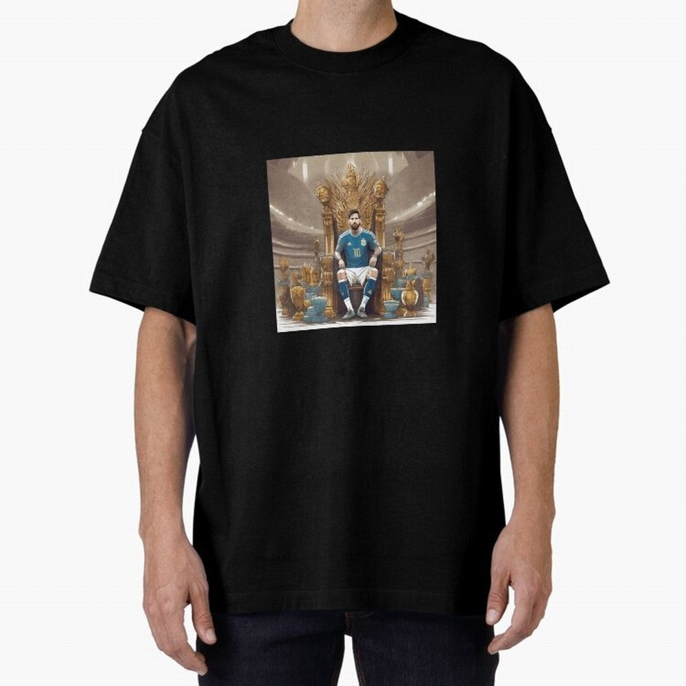 Messi Argentina Futbol Soccer King T-Shirt Classic T-Shirt Celebrate National Team Dreams in FIFA World Cup 2026 Group Stage for Fans of Messi and Germany, Bringing Soccer Culture, Superstar Moments, National Team Dreams and Competitive Fire; Ideal