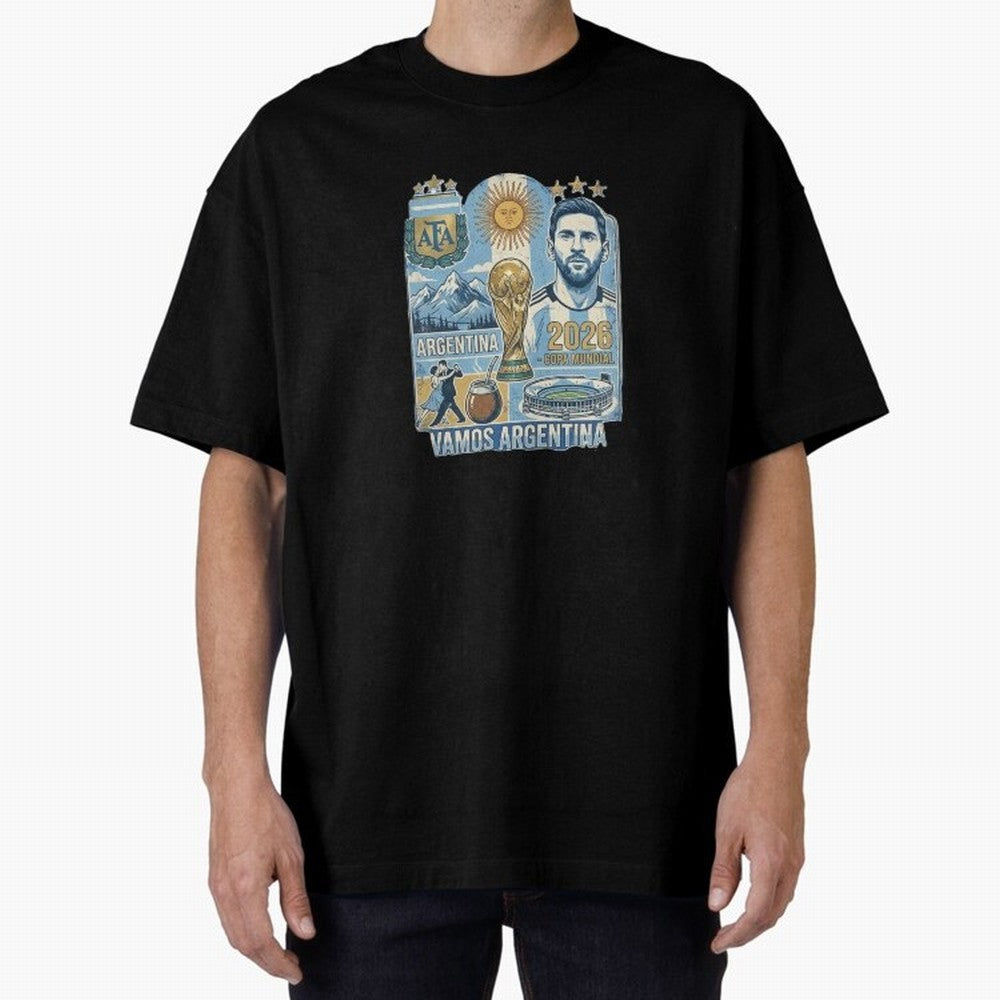 Argentina 2026 ¨C Copa Mundial Spirit Classic T-Shirt Stand Out with Spirit from the FIFA World Cup 2026 Journey through Mbappe Highlights, Argentina Pride, Worldwide Fan Energy, Dramatic Goals, Stadium Lights and Championship Celebrations; Built