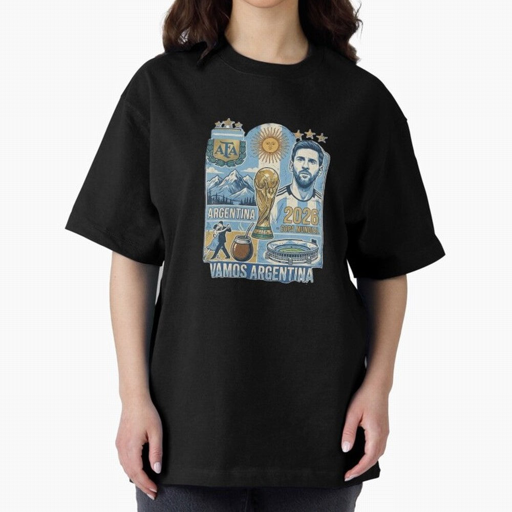 Argentina 2026 ¨C Copa Mundial Spirit Classic T-Shirt Stand Out with Spirit from the FIFA World Cup 2026 Journey through Mbappe Highlights, Argentina Pride, Worldwide Fan Energy, Dramatic Goals, Stadium Lights and Championship Celebrations; Built