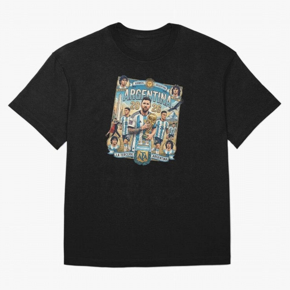 Argentina 2026 ¨C Copa Mundial Spirit Classic T-Shirt Honor the Beautiful Game during FIFA World Cup 2026 for Fans of Neymar and Brazil, Bringing Soccer Culture, Superstar Moments, National Team Dreams and Competitive Fire; Made for Collectors Who