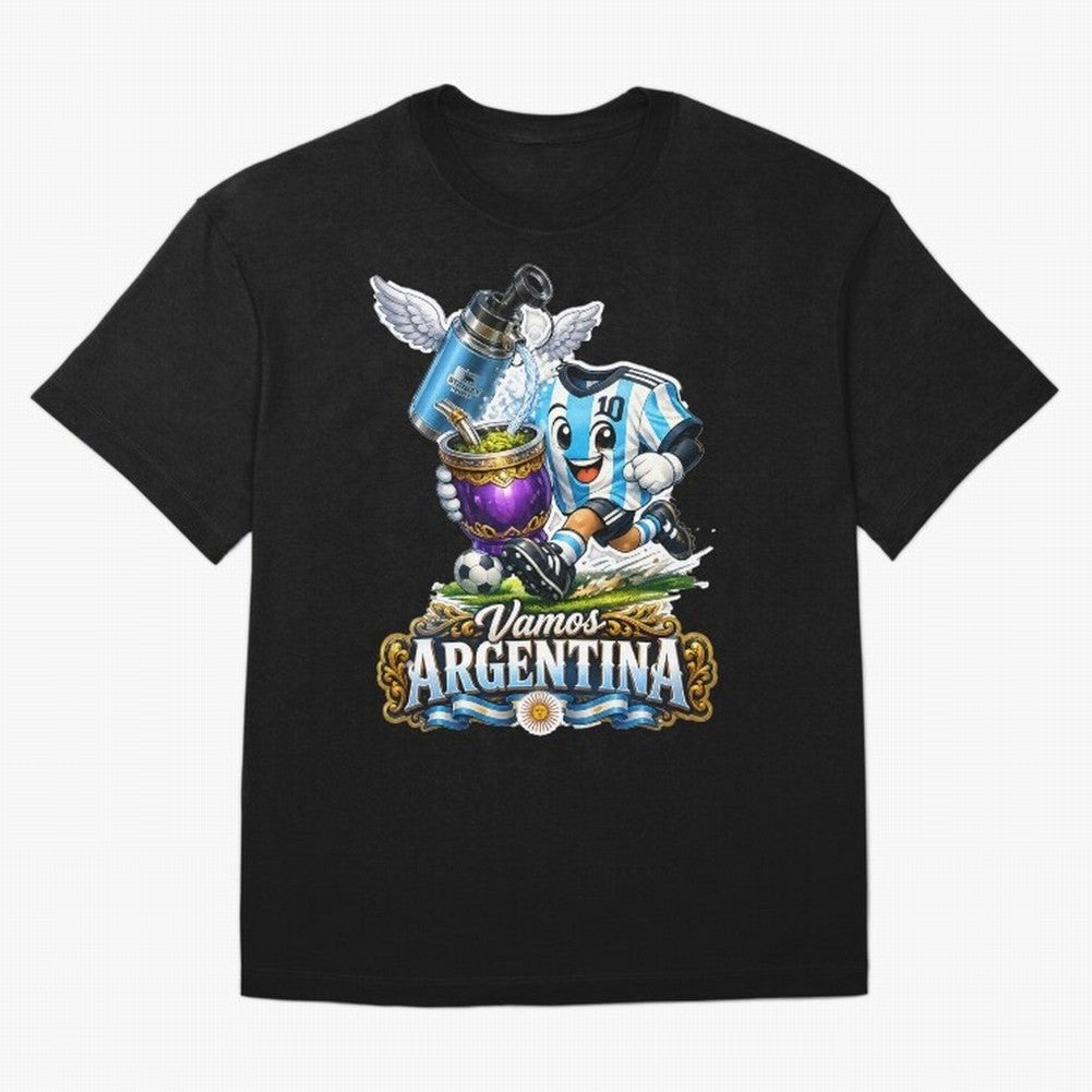 Cancha & Mate Dreams ¨C Argentina Football Heritage - Argentina Football Mate Mascot - Messi 10 Soccer Fan Art Classic T-Shirt Step into the FIFA World Cup 2026 Group Stage Journey through Haaland Highlights, Netherlands Pride, Worldwide Fan