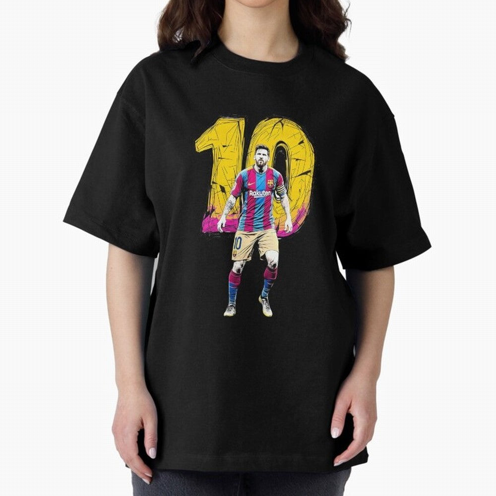 Messi sticker Oversized T-Shirt Bring FIFA World Cup 2026 USA Canada Mexico Spirit, Made for England, Haaland, Vintage Soccer Flavor, Modern Football Stars, National Flags and Final Night Emotion; Made for Collectors Who Enjoy Iconic Players,