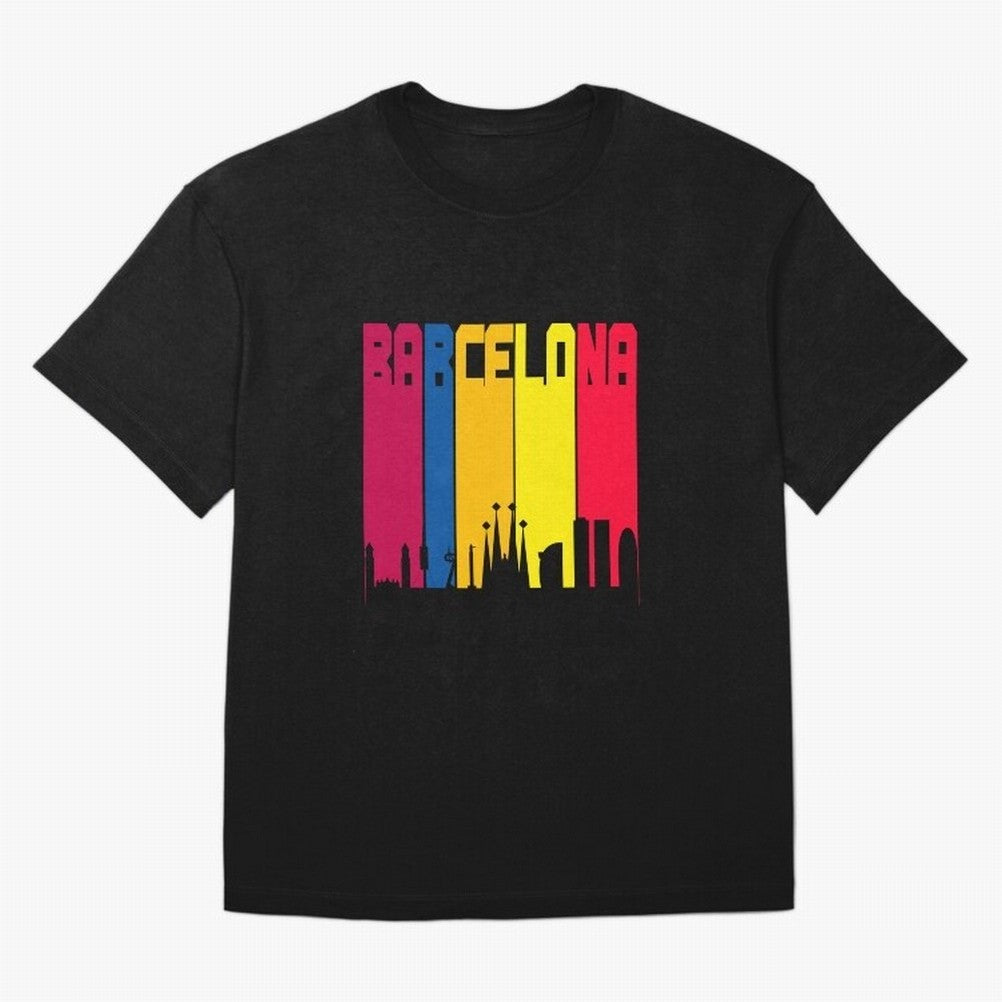 Barcelona Skyline BCN Catalunya Classic T-Shirt Bring FIFA World Cup 2026 USA Canada Mexico for Fans of Mbappe and Brazil, Portugal and Argentina, Bringing Tournament Hype, Historic Matchups, Family Viewing Parties and Global Sports Pride; Perfect