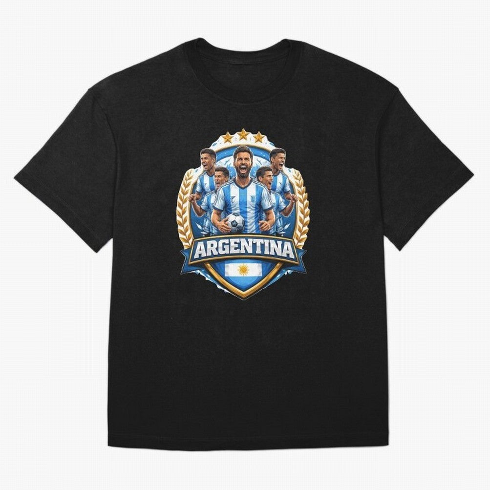 Argentina Football Pride- Albiceleste Soccer Classic T-Shirt Support Iconic Players in FIFA World Cup 2026 Spirit, Driven by Brazil, Portugal and Argentina, Messi, Neymar and Mbappe, Tournament Hype, Historic Matchups, Family Viewing Parties and