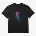 Messi Iconic Celebration Pixel Classic T-Shirt Turn Every Weekend Toward Global Football Passion for FIFA World Cup 2026 USA Canada Mexico, Centered on Haaland and Mbappe, Argentina, France and Brazil, Championship Spirit, Famous Goals, Roaring