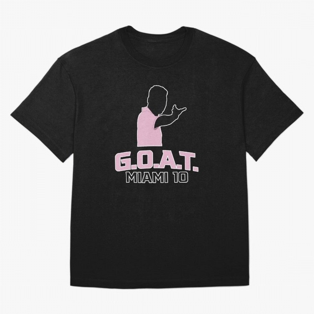 GOAT - MIAMI 10 Classic T-Shirt Support the Legends of FIFA World Cup 2026 Spirit, Made for Argentina and Brazil, CR7, Champion Mindset, Group Stage Buzz, Knockout Tension and Passionate Fan Culture; Made for Collectors Who Enjoy Iconic Players,