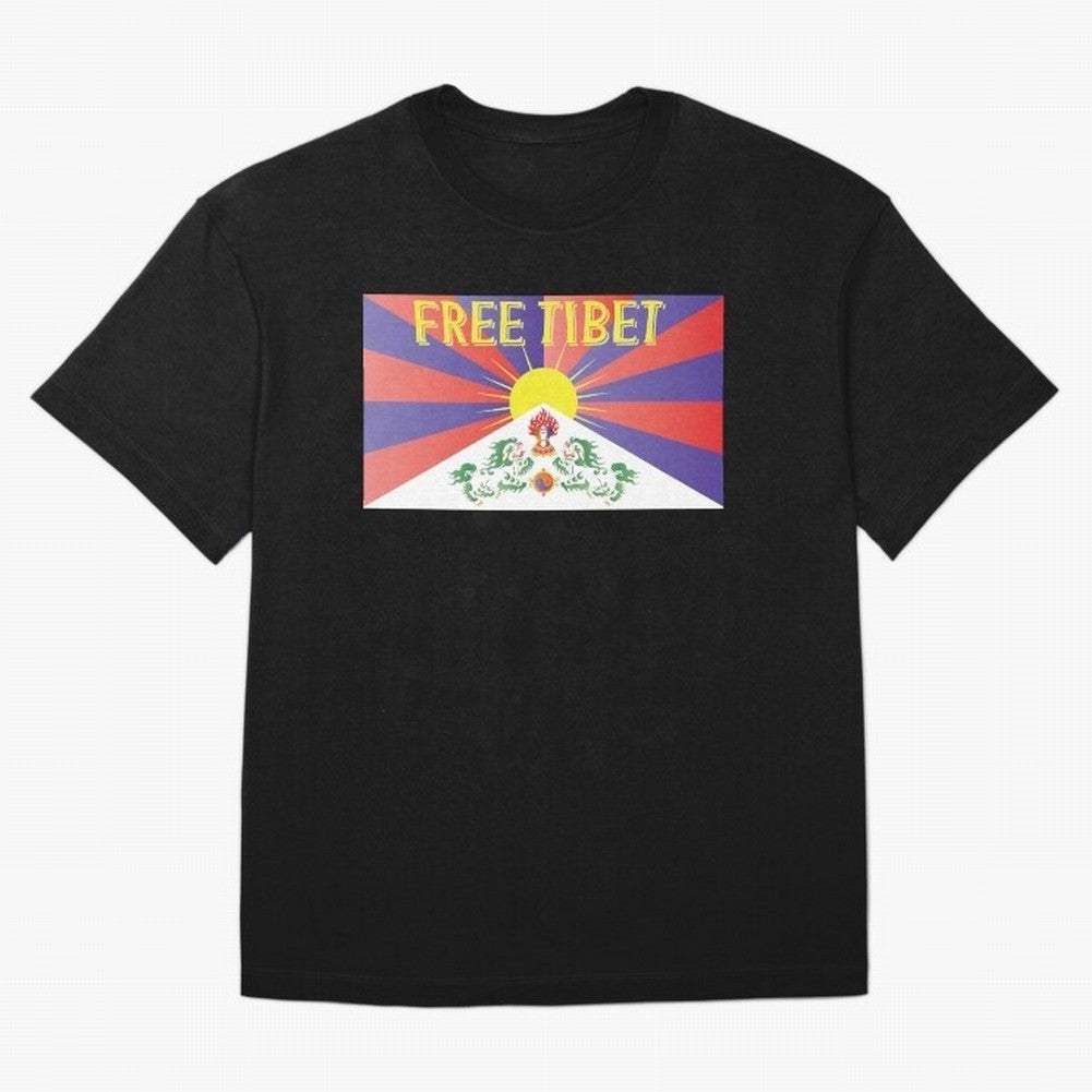 Free Tibet Movement Oversized T-Shirt Enjoy Global Football Passion for FIFA World Cup 2026 USA Canada Mexico, Celebrating Haaland and Mbappe, Portugal, Stadium Chants, National Pride, Trophy Dreams and Unforgettable Football Memories; Made for Die