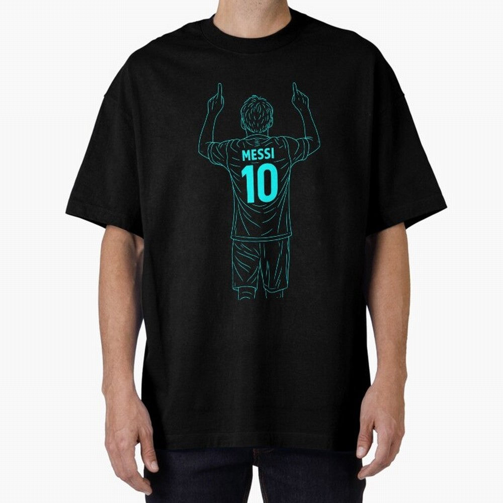 Messi Iconic Celebration Oversized T-Shirt Celebrate National Team Dreams in FIFA World Cup 2026 Group Stage Inspired by Cristiano Ronaldo, Haaland and CR7, France Energy, Vintage Soccer Flavor, Modern Football Stars, National Flags and Final Night