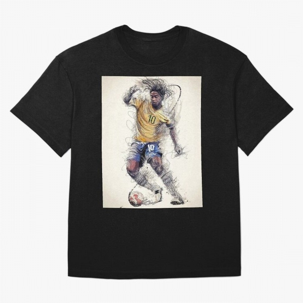 Ronaldinho Classic T-Shirt Celebrate Every Goal in FIFA World Cup 2026 USA Canada Mexico Spirit, Featuring Spain and Netherlands, Mbappe and Neymar, Football History, Final Match Energy, Crowd Noise and Once in a Lifetime Moments; Great for