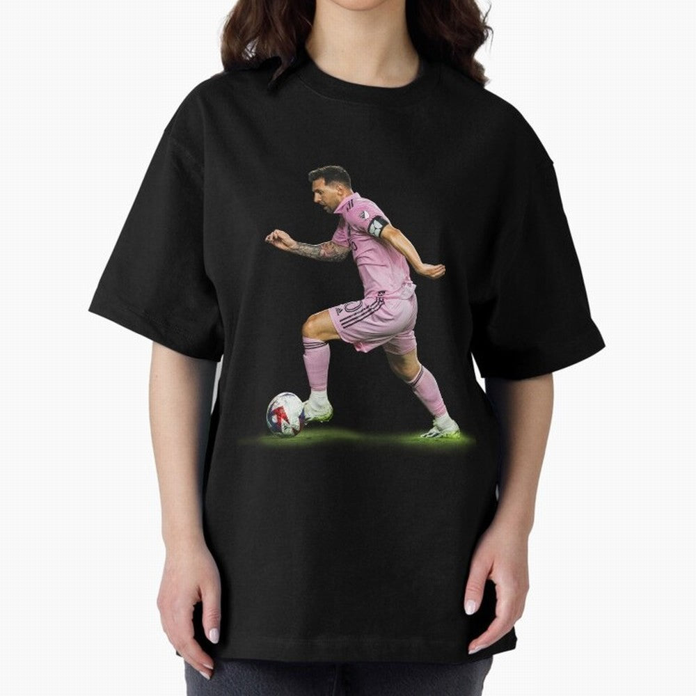 Messi Inter Miami Soccer Art ¨C Football Legend in Pink Jersey Classic T-Shirt Treasure FIFA World Cup 2026 Group Stage Filled with Mbappe, France and Portugal Energy, Match Day Excitement, Supporter Culture, Golden Goals and Global Football