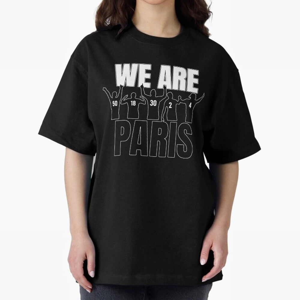 We are Paris Oversized T-Shirt Relive Match Day Hype around FIFA World Cup 2026 USA Canada Mexico, Neymar, France, Tournament Hype, Historic Matchups, Family Viewing Parties and Global Sports Pride; Created for Match Day Parties, Soccer Gifts, Fan