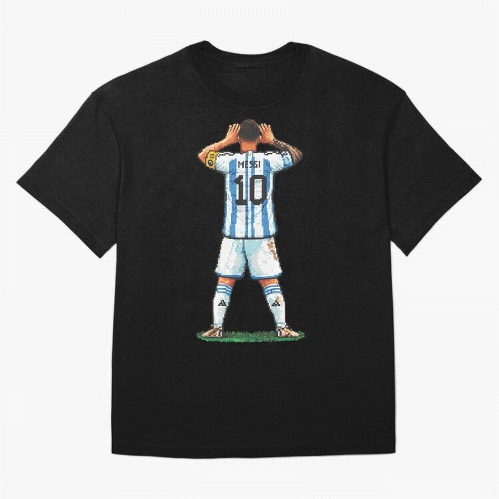 Pixelated Messi Topo Gigio Classic T-Shirt Join FIFA World Cup 2026 USA Canada Mexico for Fans of Neymar and Spain and Netherlands, Bringing Match Day Excitement, Supporter Culture, Golden Goals and Global Football Passion; Ideal for Passionate
