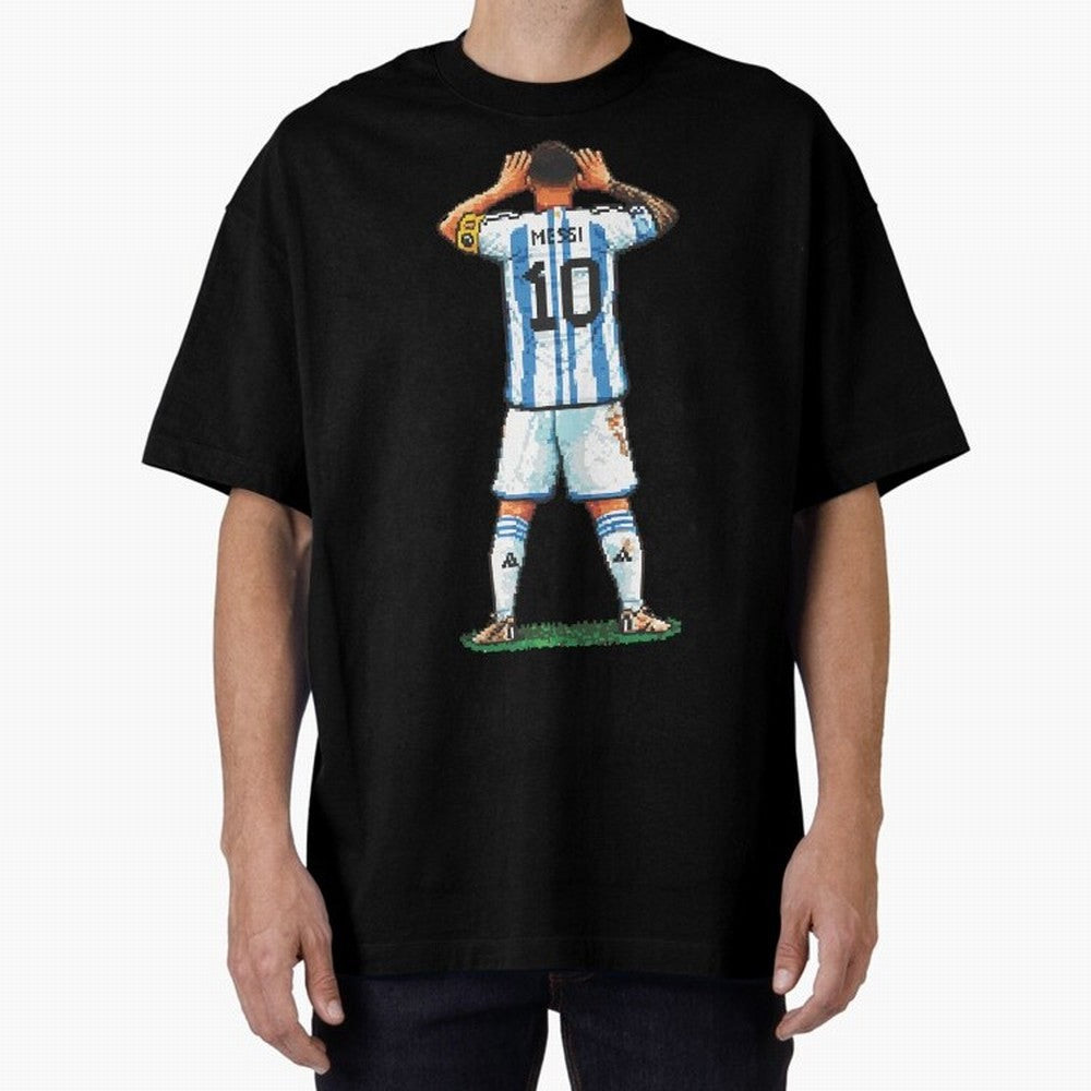 Pixelated Messi Topo Gigio Classic T-Shirt Join FIFA World Cup 2026 USA Canada Mexico for Fans of Neymar and Spain and Netherlands, Bringing Match Day Excitement, Supporter Culture, Golden Goals and Global Football Passion; Ideal for Passionate