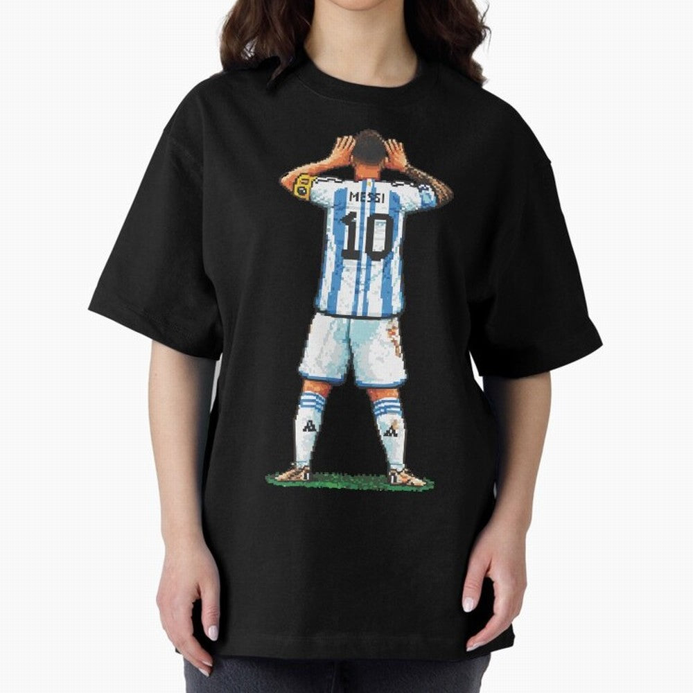 Pixelated Messi Topo Gigio Classic T-Shirt Join FIFA World Cup 2026 USA Canada Mexico for Fans of Neymar and Spain and Netherlands, Bringing Match Day Excitement, Supporter Culture, Golden Goals and Global Football Passion; Ideal for Passionate