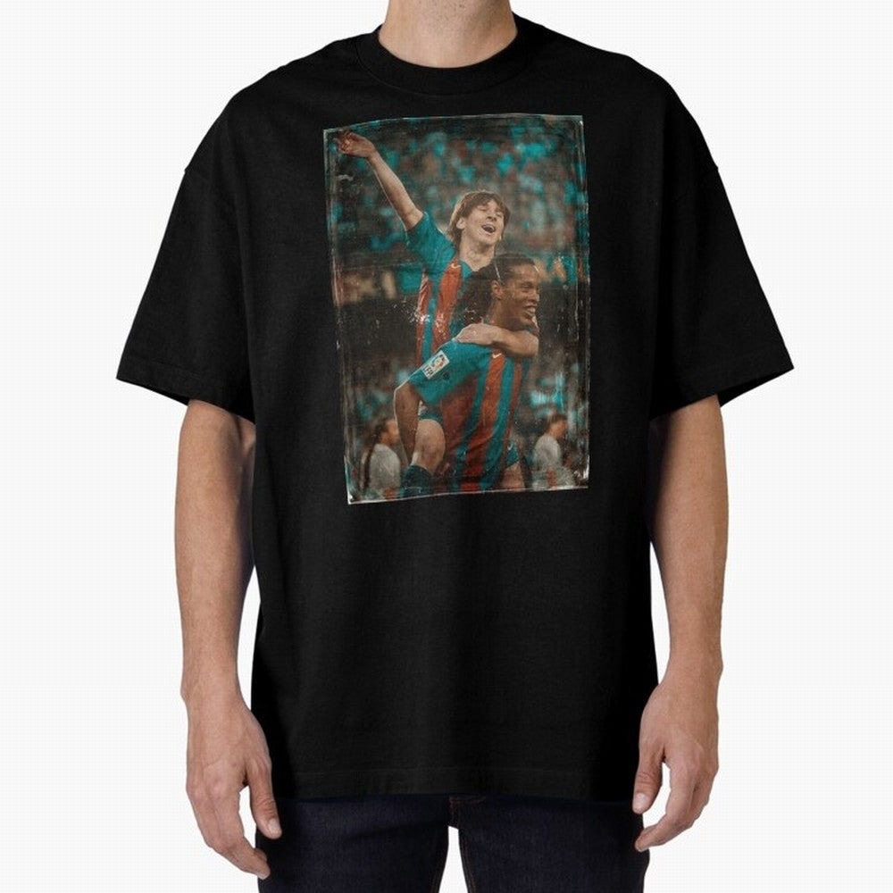 Messi and Ronaldinho Celebration Classic T-Shirt Celebrate Fan Culture around the FIFA World Cup 2026 Group Stage Journey through Mbappe Highlights, England Pride, Football Festival Excitement, Trophy Ambitions, Country Rivalries and Star Player