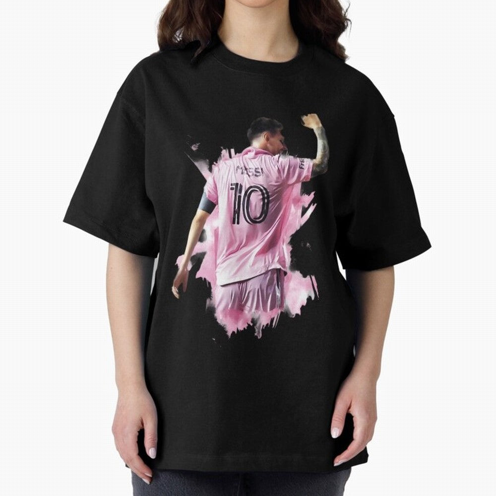 Messi Inter Miami Celebration Art ¨C Football Legend in Pink Jersey Classic T-Shirt Share the Excitement of the FIFA World Cup 2026 Journey through Neymar Highlights, England and Germany Pride, Stadium Memories, Football Loyalty, International