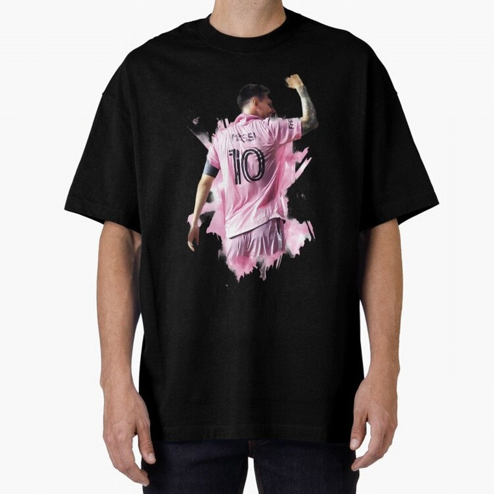 Messi Inter Miami Celebration Art ¨C Football Legend in Pink Jersey Classic T-Shirt Share the Excitement of the FIFA World Cup 2026 Journey through Neymar Highlights, England and Germany Pride, Stadium Memories, Football Loyalty, International
