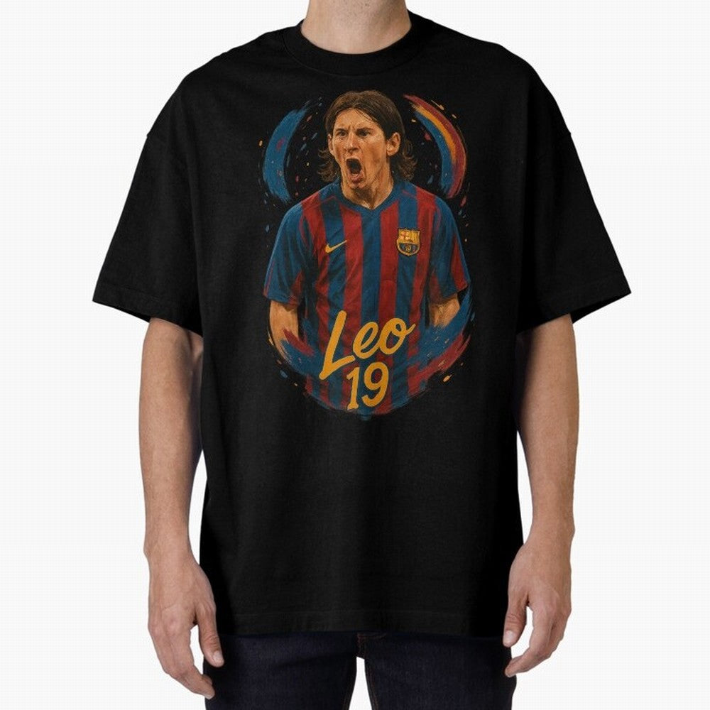 Young Messi Barcelona Art ¨C Rising Legend in Number 19 Tribute	 Classic T-Shirt Treasure FIFA World Cup 2026 for Fans of Neymar, Haaland and Cristiano Ronaldo and Spain and Netherlands, Bringing Championship Spirit, Famous Goals, Roaring Crowds