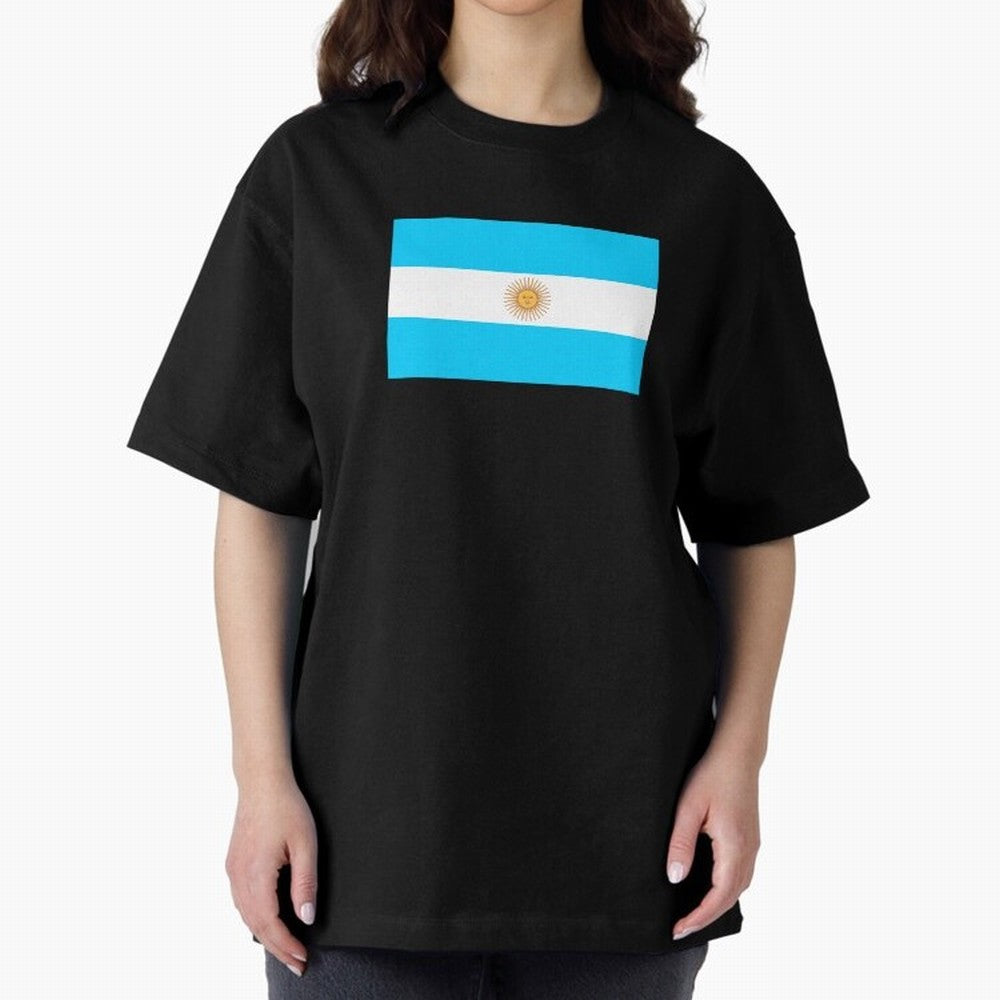 ARGENTINA Oversized T-Shirt Back Your Heroes with the FIFA World Cup 2026 Group Stage Journey through CR7 and Messi Highlights, Argentina and Brazil Pride, Football Festival Excitement, Trophy Ambitions, Country Rivalries and Star Player Buzz;