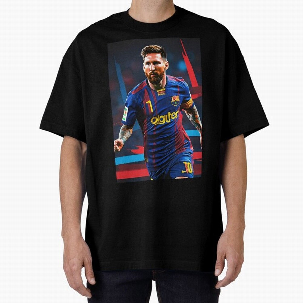 Messi.fcb Oversized T-Shirt Bring World Football Passion into FIFA World Cup 2026 USA Canada Mexico Spirit, Featuring Spain, Cristiano Ronaldo, Football Festival Excitement, Trophy Ambitions, Country Rivalries and Star Player Buzz; Made for