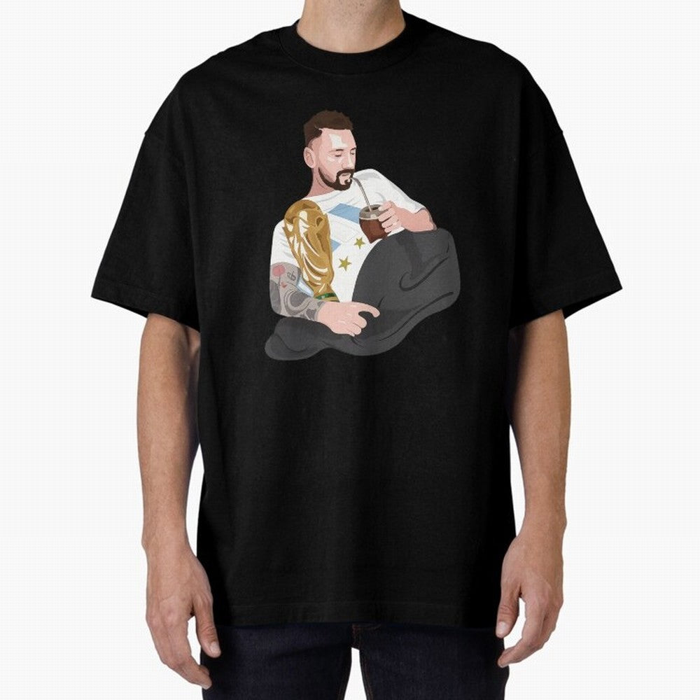 Messi with the World Cup and drinking mate Classic T-Shirt Honor Champions and Dreams in the FIFA World Cup 2026 USA Canada Mexico Journey through Messi and Cristiano Ronaldo Highlights, Spain and Netherlands Pride, Champion Mindset, Group Stage