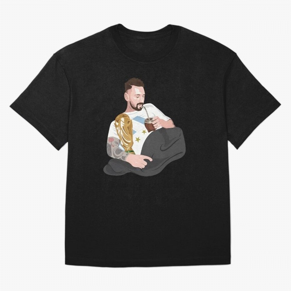 Messi with the World Cup and drinking mate Classic T-Shirt Honor Champions and Dreams in the FIFA World Cup 2026 USA Canada Mexico Journey through Messi and Cristiano Ronaldo Highlights, Spain and Netherlands Pride, Champion Mindset, Group Stage
